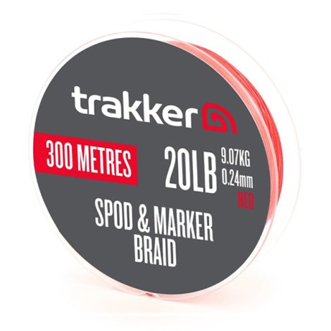 TRAKKER PRODUCTS - Šnúra Spod & Marker Braid 9,07 kg 0,24 mm 300 m Red Červená