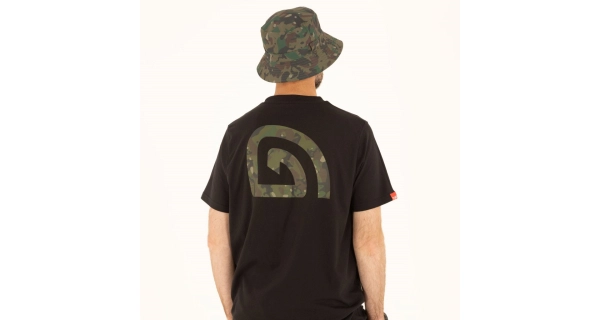 TRAKKER PRODUCTS - Tričko CR Logo T-shirt Black Camo veľ. M