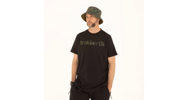 TRAKKER PRODUCTS - Tričko CR Logo T-shirt Black Camo veľ. XL