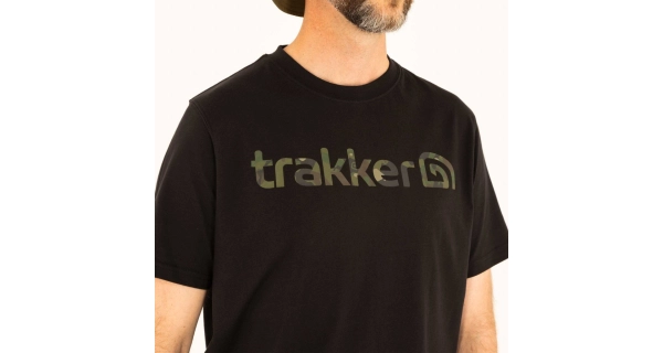 TRAKKER PRODUCTS - Tričko CR Logo T-shirt Black Camo veľ. XL