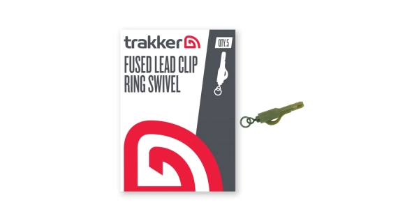TRAKKER PRODUCTS - Závesky Fused Lead Clip Ring Swivel 5 ks