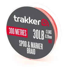 TRAKKER - Šnúra Spod & Marker Braid 13,6 kg 0,28 mm 300 m Red Červená