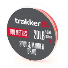 TRAKKER - Šnúra Spod & Marker Braid 9,07 kg 0,24 mm 300 m Red Červená