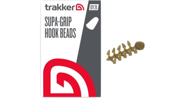 TRAKKER - Stopér Supa Grip Hook Beads 20 ks