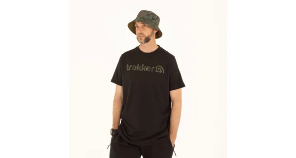 TRAKKER - Tričko CR Logo T-shirt Black Camo veľ. S