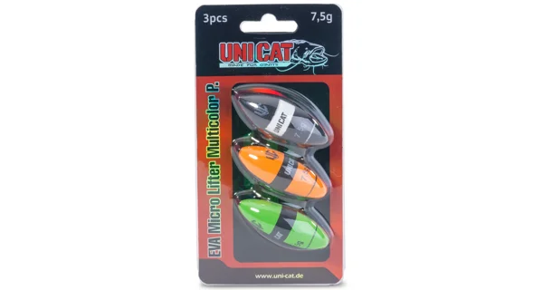 UNI CAT - Podvodný plavák EVA Micro Lifter Multicolor 3,5 g 3 ks