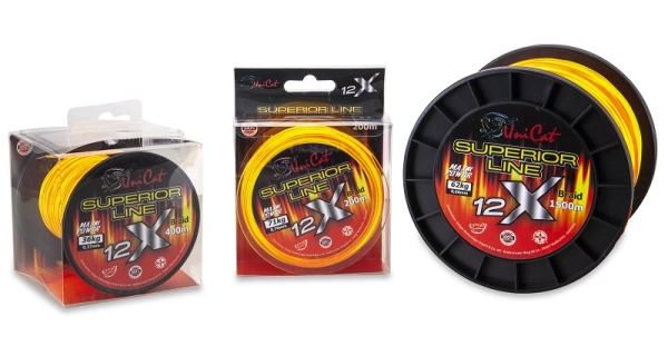 UNI CAT - Šnúra 12 X Superior Line 0,37 mm 36 kg 1500 m