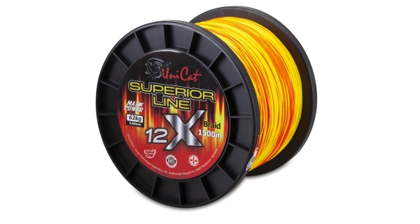 UNI CAT - Šnúra 12 X Superior Line 0,37 mm 36 kg 1500 m