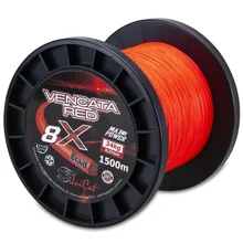 UNI CAT - Šnúra 8X Vencata Red 0,37 mm 34 kg 1500 m