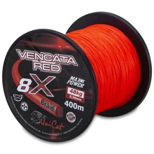 UNI CAT - Šnúra 8X Vencata Red 0,50 mm 48 kg 400 m