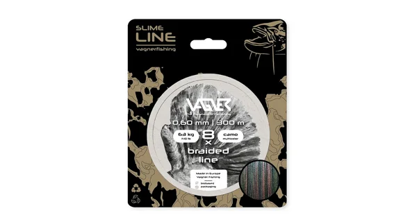 VAGNER - Šnúra Braided Line Camo Multicolor 0,40 mm 300 m