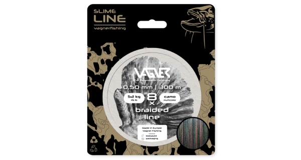 VAGNER - Šnúra Braided Line Camo Multicolor 0,50 mm 300 m