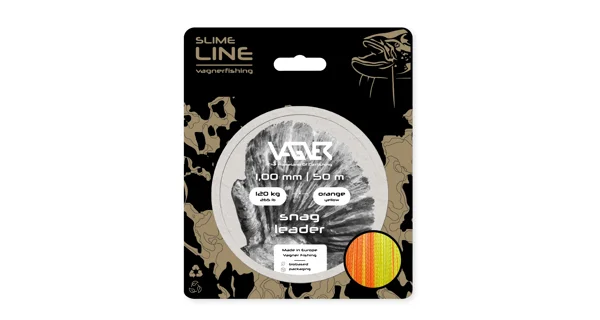 VAGNER - Šoková šnúra Snag Leader Orange Yellow 1,00 mm 50 m