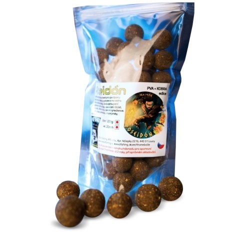 VEVA FISHING - Vnadiaci boilies Poseidón do PVA + Kobry 20 mm 300 g