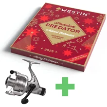 WESTIN - Adventný kalendár Premium Predator Advent Calendar 2025 + Navijak SPRO C-Tec Necton CR Reel Silver 4000