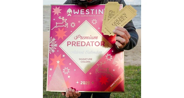 WESTIN - Adventný kalendár Premium Predator Advent Calendar 2025 + Navijak SPRO C-Tec Necton CR Reel Silver 4000