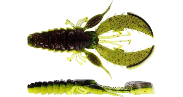 WESTIN - Gumová nástraha Crecraw Creaturebait Black Chartreuse 8,5 cm 7 g 5 ks