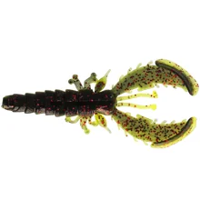 WESTIN - Gumová nástraha Crecraw Slim Creaturebait 7,5 cm 3 g 4 ks Black Chartreuse