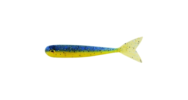 WESTIN - Gumová nástraha Megateez V-Tail 5 cm 4 ks Blue N' Yellow