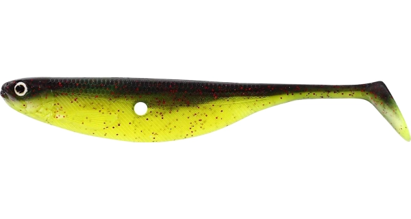 WESTIN - Gumová nástraha ShadTeez Hollow Black Chartreuse 12 cm 9 g 1 ks