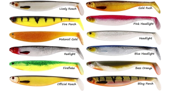 WESTIN - Gumová nástraha Shadteez Slim Bling Perch 7,5 cm 3 g 4 ks