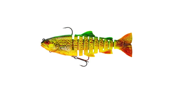 WESTIN - Gumová nástraha Tommy Trout Multi Jointed R2F Sinking 16 cm 54 g Firetiger Trout