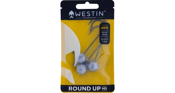 WESTIN - Jigová hlavička RoundUp HD 15 g veľ. 10/0 3 ks