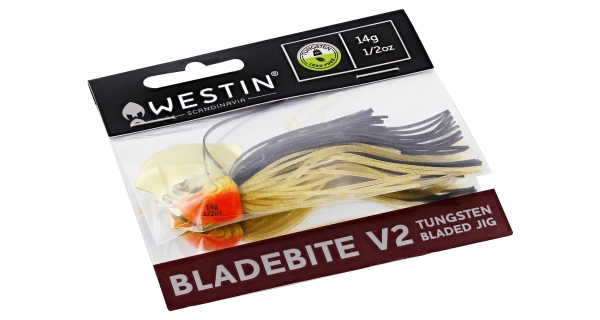 WESTIN - Nástraha Bladebit V2 Tungsten Bladed Jig Sinking 7 g Brown Chartreuse