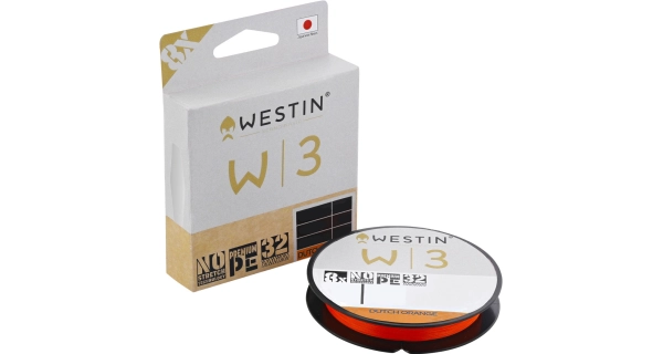 WESTIN - Pletená šnúra W3 8-Braid Dutch Orange 0,26 mm 16,5 kg 135 m