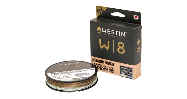 WESTIN - Pletená šnúra W8 9 Braid Oceanic Forge 0,330 mm 32,02 kg 300 m
