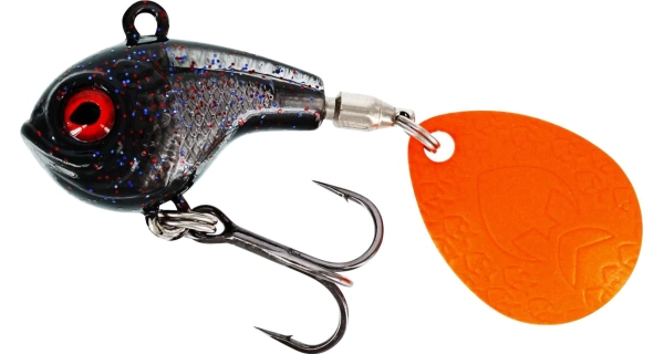 WESTIN - Rotačka DropBite Spin Tail Jig Black Mamba 2,6 cm 8 g