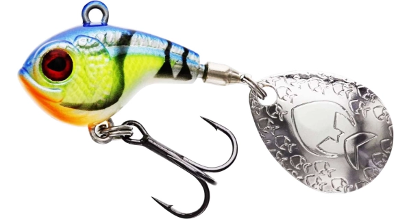 WESTIN - Rotačka DropBite Spin Tail Jig Blue Craw 3,4 cm 17 g