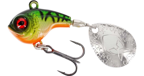 WESTIN - Rotačka DropBite Spin Tail Jig Firetiger 2,6 cm 8 g