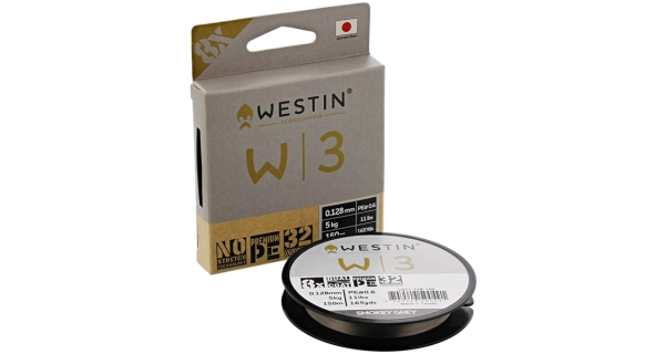 WESTIN - Šnúra W3 8-Braid Smokey Grey 0,08 mm 3 kg 150 m