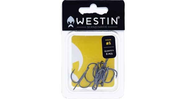 WESTIN - Trojháčik Treble Hook Black Nickel veľ. 1/0 5 ks