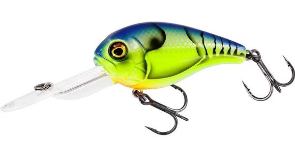 WESTIN - wobler MegaBite DR Crankbait 6 cm 19 g Floating Chartreuse Blue Craw
