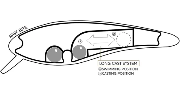 WESTIN - Wobler RawBite Crankbait 11 cm 26 g Low Floating Steel Sardine