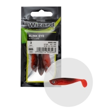 WIZARD - Gumová nástraha Blink Eye červená 5,5 cm 3 ks