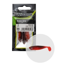 WIZARD - Gumová nástraha Blink Eye červená 5,5 cm 3 ks