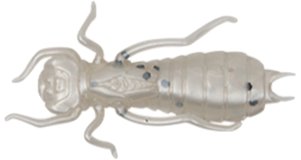 WIZARD - Nástraha Larva Biela 3,5 cm 6 ks