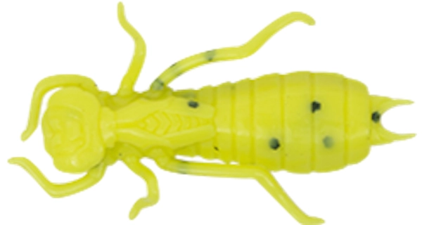 WIZARD - Nástraha Larva Žltá 3,5 cm 6 ks
