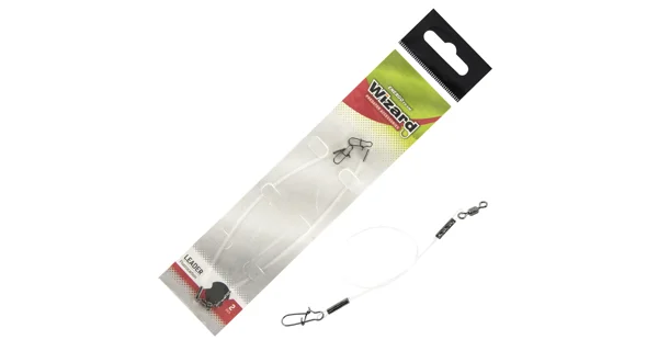 WIZARD - Náväzec Fluorocarbon 15 cm 15 kg 2 ks