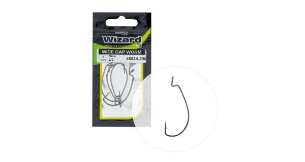 WIZARD - Offsetový háčik Wide Gap Worm veľ. 2/0