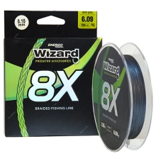 WIZARD - Pletená šnúra 8X Dark Grey 0,35 mm 31,59 kg 135 m