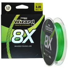 WIZARD - Pletená šnúra 8X Lime Green 0,20 mm 15,92 kg 135 m