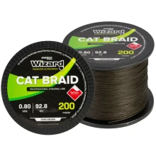 WIZARD - Pletená šnúra Cat Braid Tmavo hnedá 1,00 mm 104,5 kg 200 m WIZARD - Pletená šnúra Cat Braid Tmavo hnedá 1,00 mm 104,5 kg 200 m