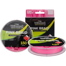 WIZARD - Pletená šnúra Pink Braid 150 m 0,13 mm