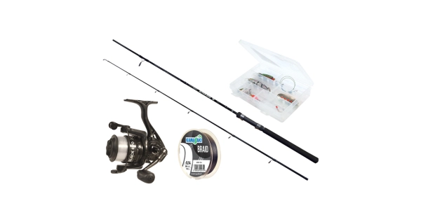 WIZARD - Prívlačový set Prút Active Spin Heavy 2,1 m + Navijak Black Evo