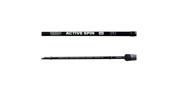 WIZARD - Prívlačový set Prút Active Spin Light 2,1 m + Navijak Black Evo