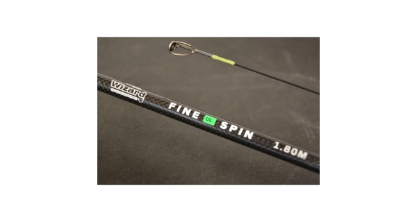 WIZARD - Prívlačový set Prút Fine UL Spin 1,5-5 g 1,85 m + Navijak Black Evo